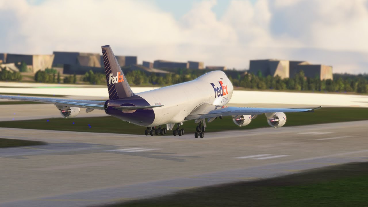 Stunning Arrival! FedEx Boeing 747-8 Touchdown at Chicago Airport