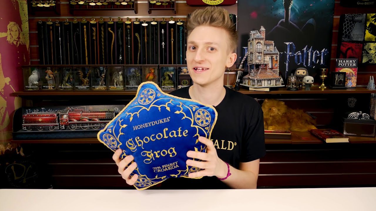 Harry Potter: Schokofrosch Kissen mit Figur