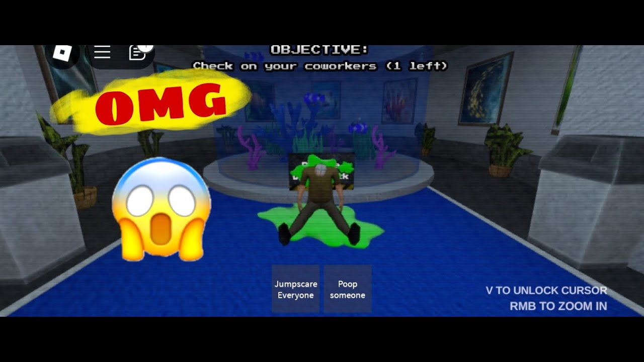 Roblox.I stucked in the haunted aquarium with my funny brother.
