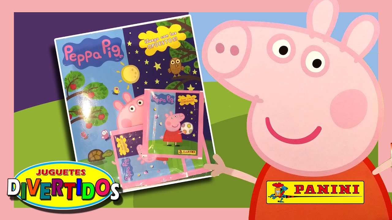 Peppa Pig UNBOXING!!! Album + Stickers de Juego Opuestos