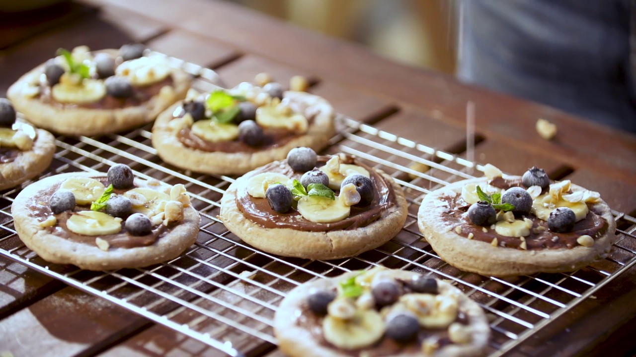 Mini chocoladepasta pizza&rsquo;s | Alles voor de BBQ | PLUS Supermarkt
