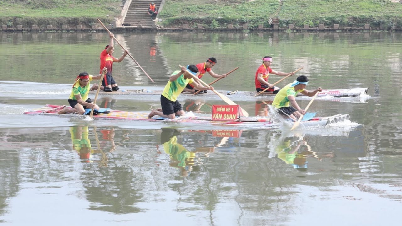 đua bè mảng lễ hội Kỳ Cùng - Tả Phủ, lễ hội lớn nhất Lạng Sơn #lehoi #festival