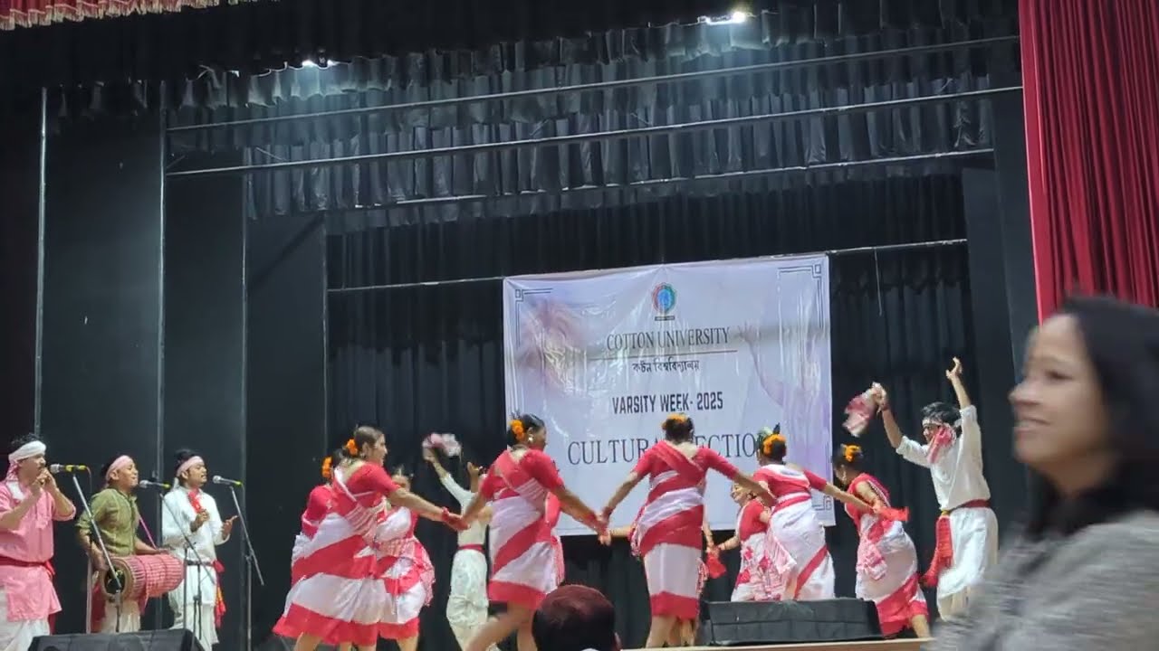 Jhumur dance by Political Science department, Cotton University