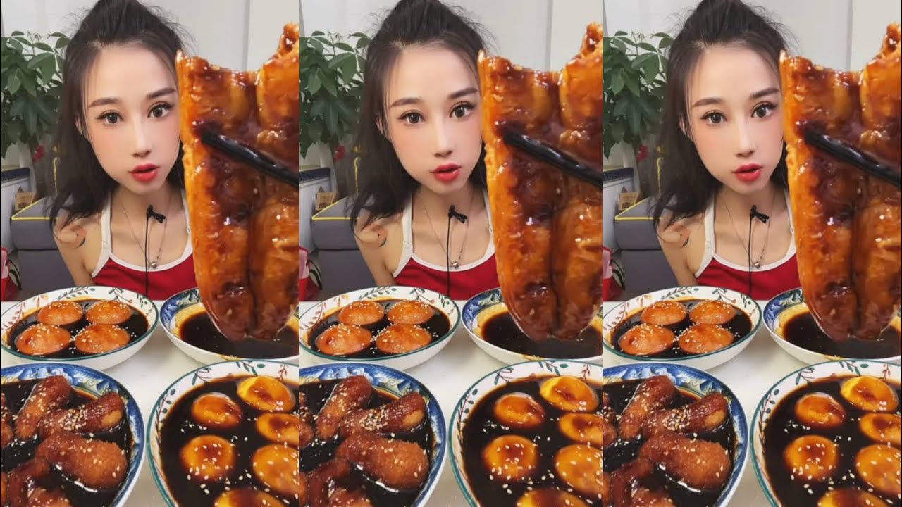 Asmr Chinese Food Mukbang Eating Show | 빵케이크먹방/중국먹방/케이크 먹방 | 흑설탕시럽 빵 먹방 | 디저트 먹기 리얼사운드