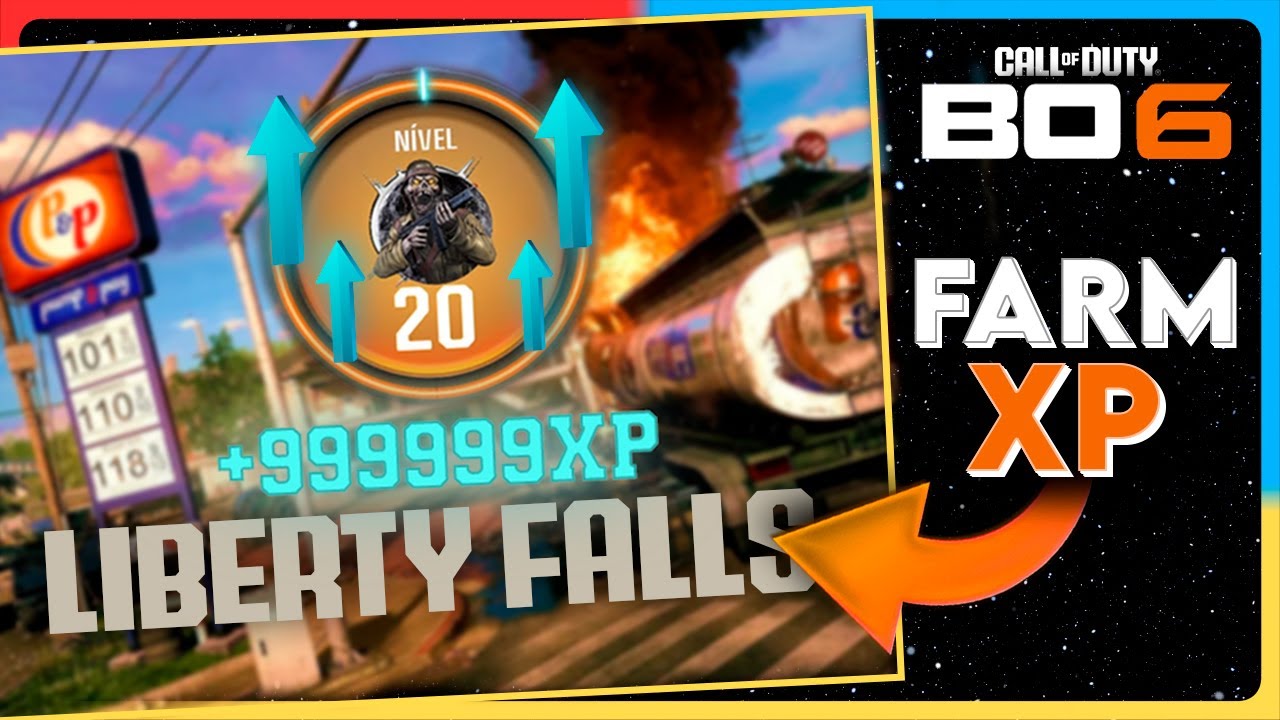 NOVO FARM DE XP INFINITO NO MAPA DA LIBERTY FALLS [ BO6 - ZOMBIES - GRIND - GOD MODE - SOLO ]