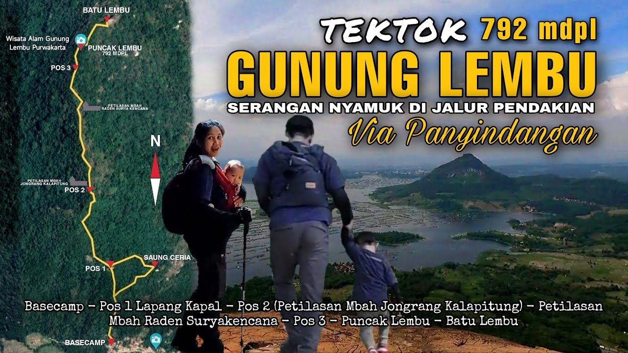 GUNUNG LEMBU 792 MDPL via PANYINDANGAN || Estimasi waktu, Rute & Jalan pintas saat turun gunung
