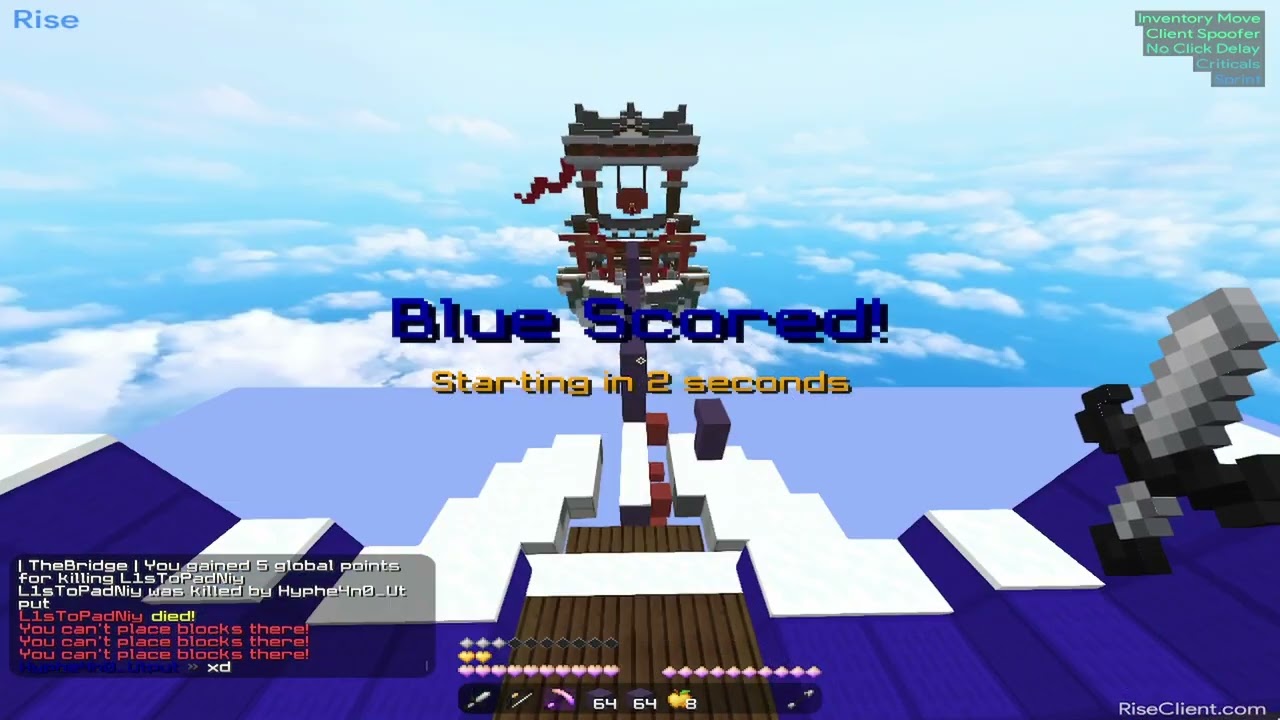 Blocksmc Insane Bypass | Killaura Fly Critical Velocity Speed  |  Free  Rise 6.1.24 Dowload