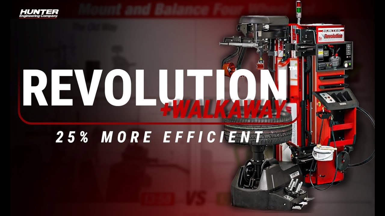 Revolution™ Tire Changer – WalkAway™ Operation
