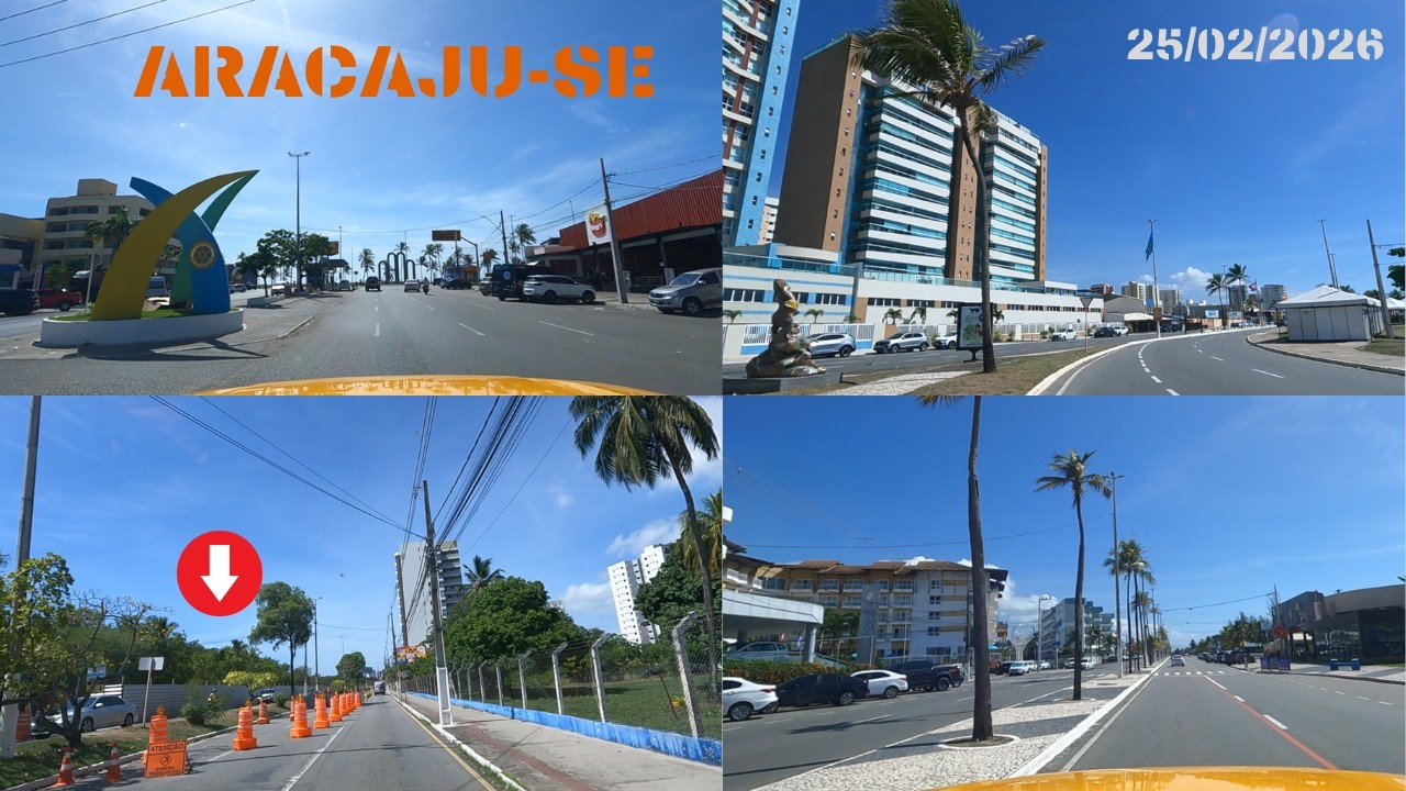 Passeando e testando captação de áudio! ARACAJU-SE. Gravado em 25/02/2026.