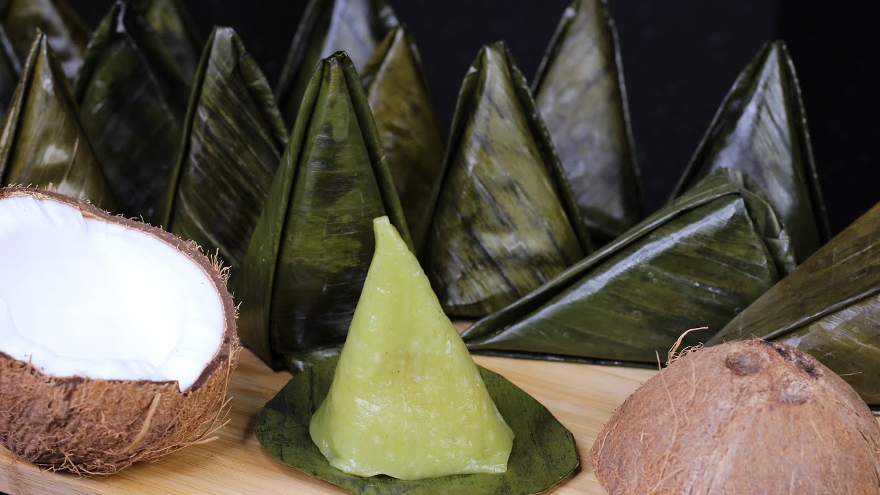 Bánh ít dừa - Cách gói bánh đẹp - Bánh dẻo, nhân thơm ngọt ngào | Bếp Nhà Diễm |