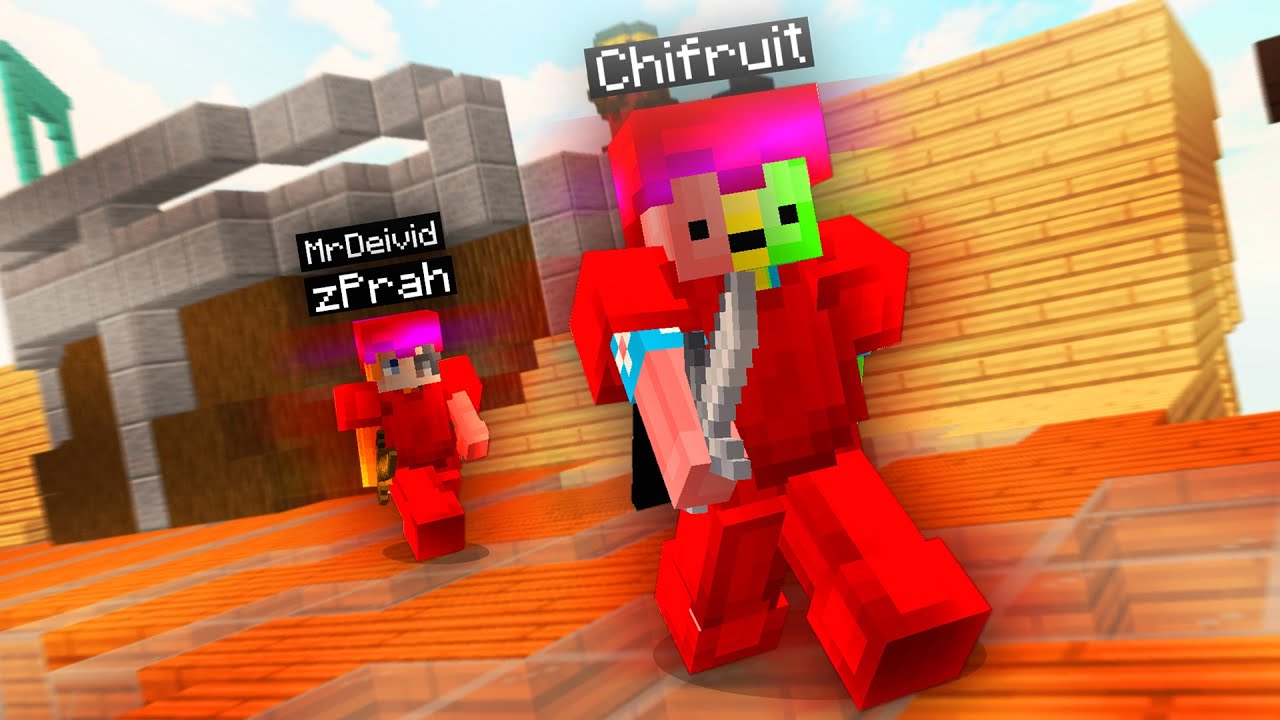 BEDWARS pero CARREO a @MrDeivid y @zPrah A LA VEZ...