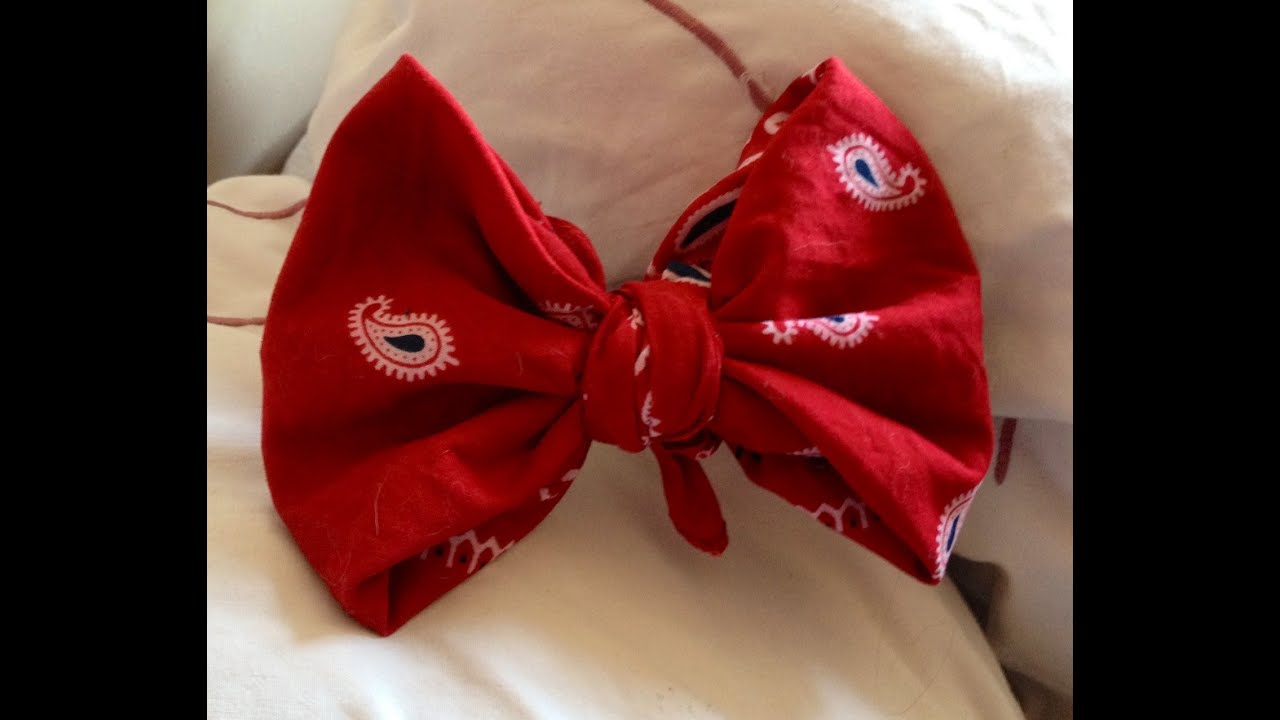 Bandana bow tutorial
