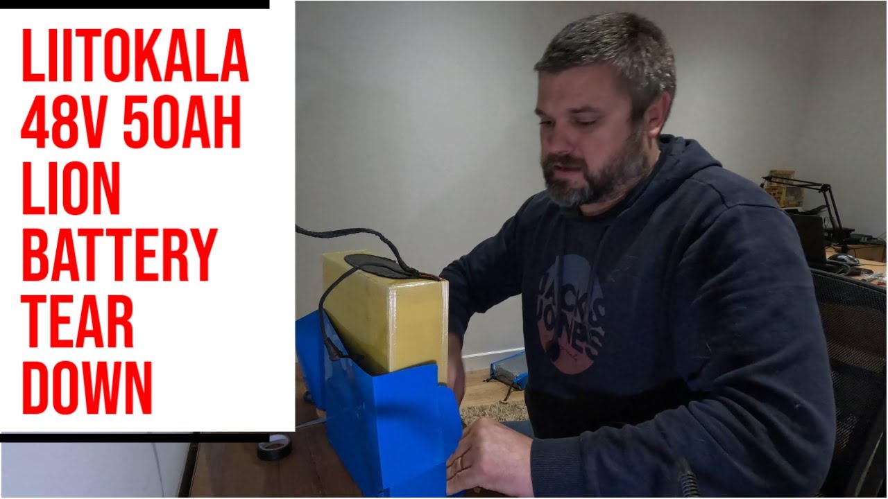 Liitokala 48v 50ah LION Battery tear down , upgrade wiring and BMS to 60ah and test on 3kw Outboard
