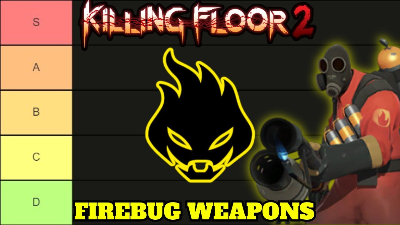 Killing Floor 2 Firebug Weapons Tier List!