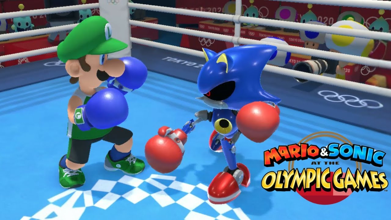 Boxing Hard Gameplay : Mario & Sonic At The Olympic Games Tokyo 2020 Luigi Shadow Silver ++