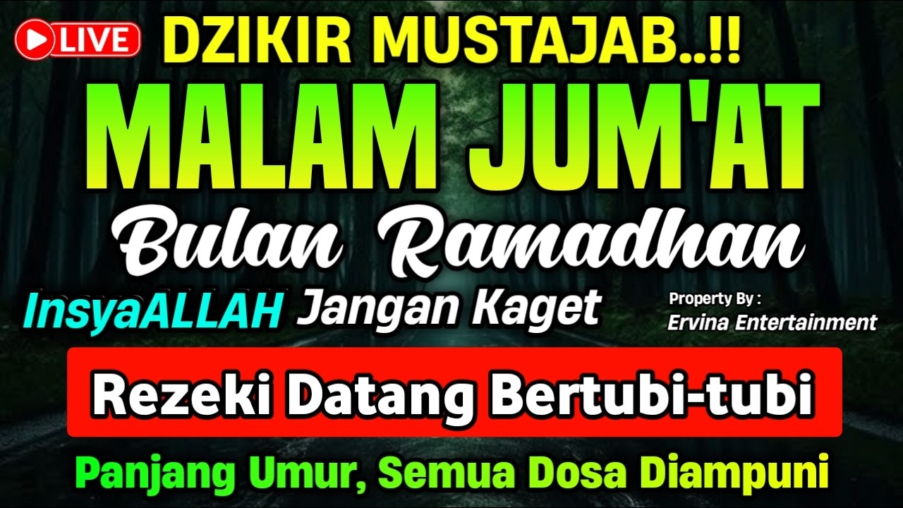 DZIKIR SORE HARI KAMIS MUSTAJAB..!! Doa Pembuka Pintu Rezeki dari Segala Penjuru | DZIKIR SORE