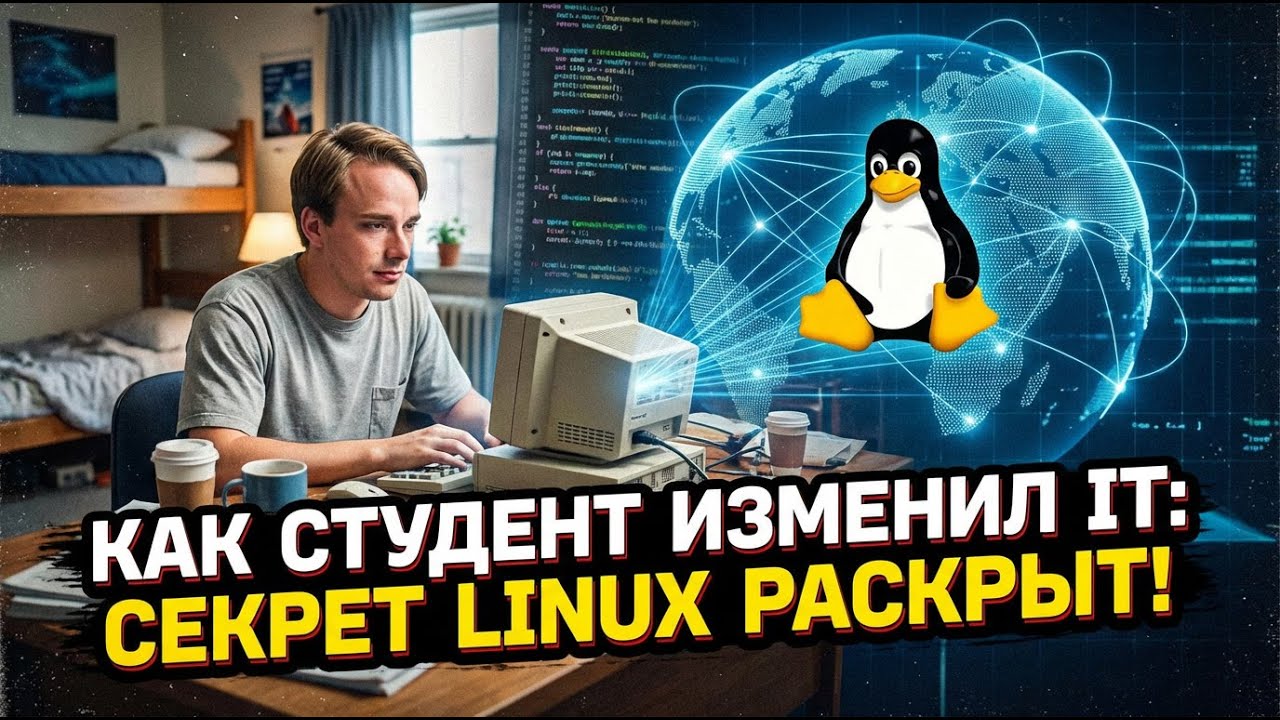 Линус Торвальдс: Как студент создал Linux и изменил мир IT навсегда