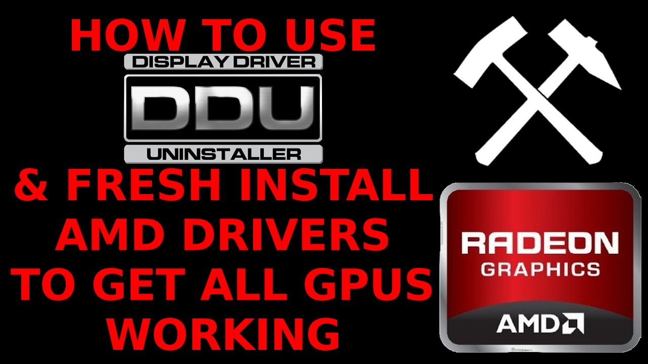 DDU Device Driver Uninstaller Fix Unrecognised GPU Clean Install AMD Radeon Drivers How To Use 6