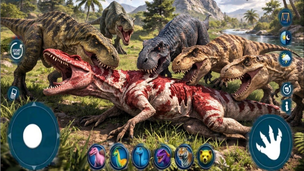 1️⃣ “Jungle Ka Ultimate Predator Clash”2️⃣ “Survival Mode: Dino Attack Squad”