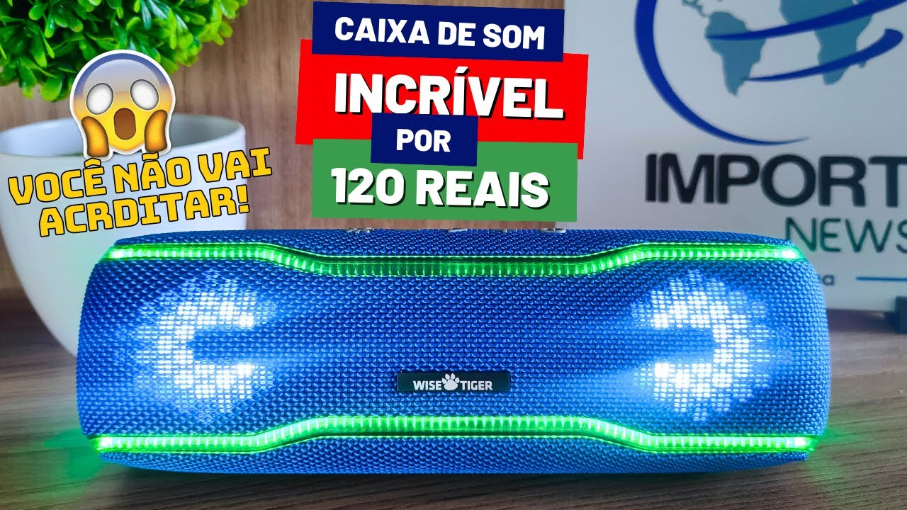 ME SUPREENDI COM ESSA CAIXA DE SOM POR MENOS DE R$150 NO ALIEXPRESS - WISETIGER BEAT BOOM F10C