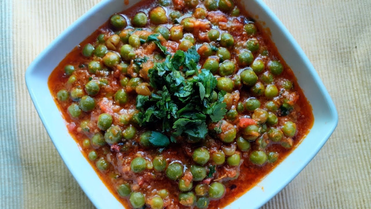 Green Pea Curry Recipe | طرز تهیه متر