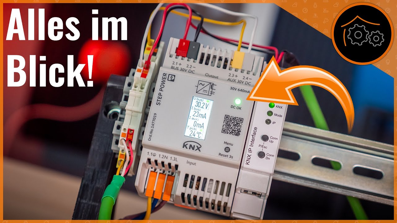Auslastung immer im Blick - KNX Netzteil mit Display