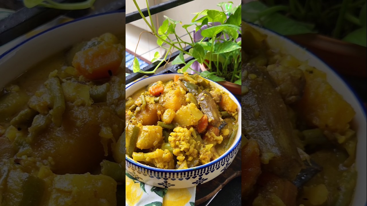 Bhoger Labra Recipe | Authentic Bengali Mixed Veg Curry | Puja Special#BhogerLabra #PujaSpecial