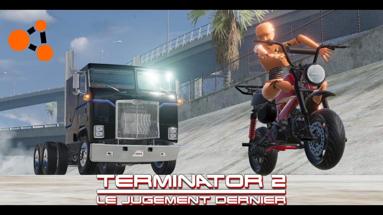 Terminator 2 into BeamNG! (Truck Chase Scene)