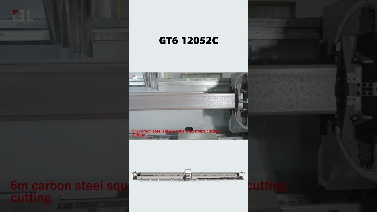 Triple-Chuck Tube Laser Cutter &ndash; Full-Length 6m Carbon Steel Pipe Cutting in One Setup #cnc