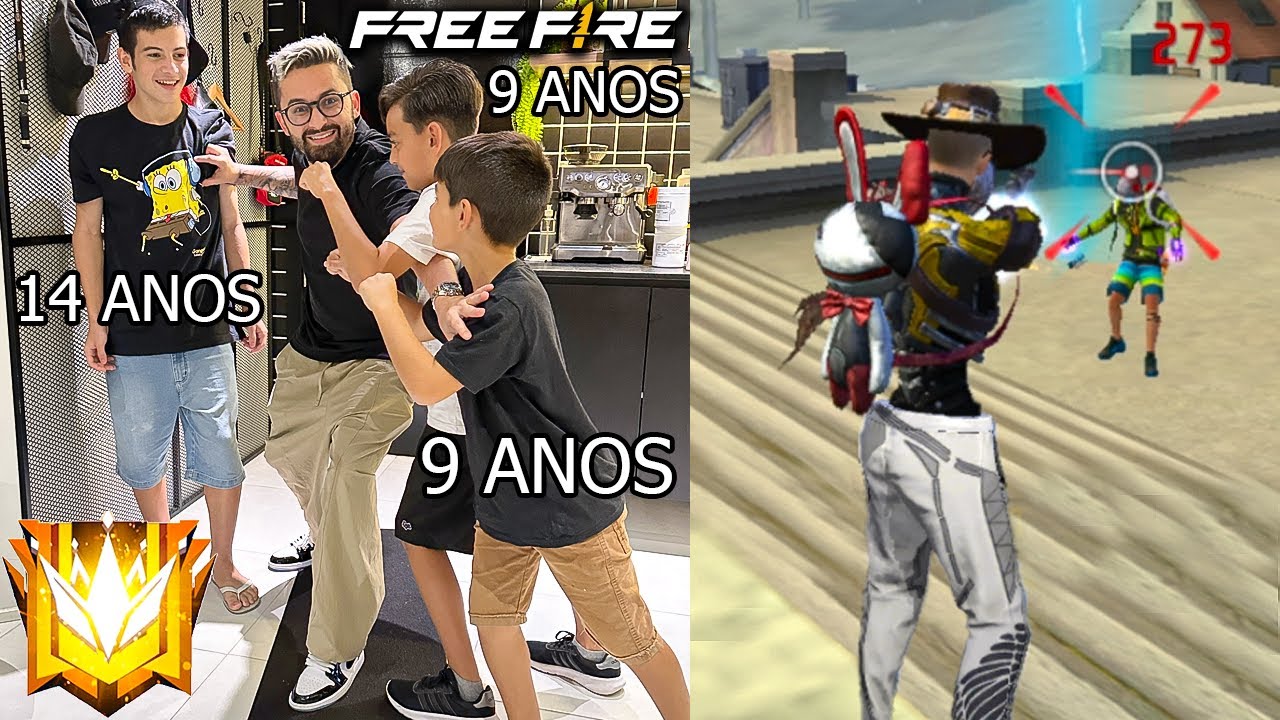 2 Crianças VS 1 Pro Player Valendo Diamantes