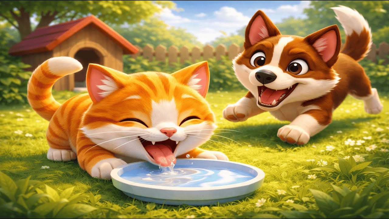 Motanul Pofticios și Cățelul Năzdrăvan 🐱🐶| Cântecel pentru Copii | Desene Animate de la| BIKI TOONS