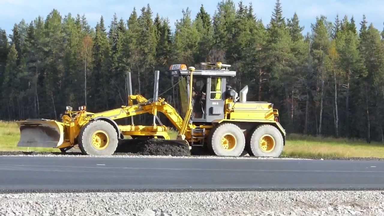 Mattsson 261S Grader prepering for tarmac / asfaltsjustering