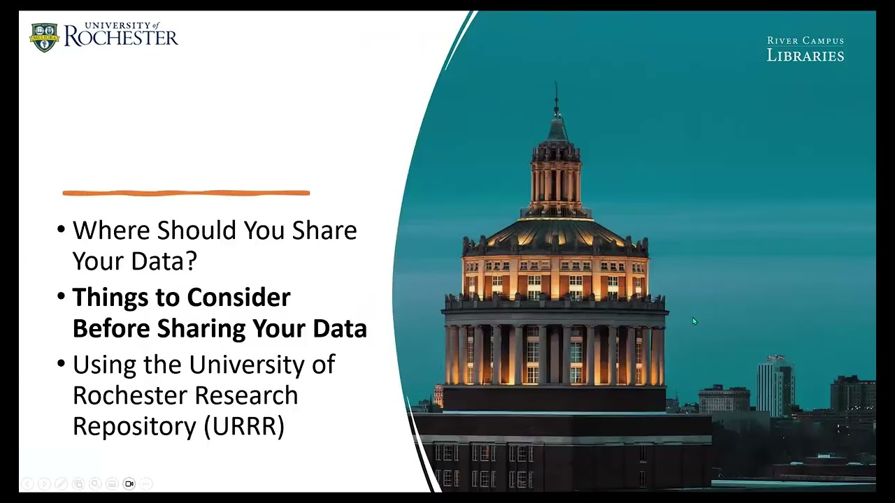 Sharing Your Research Data: URRR and Other Repositories