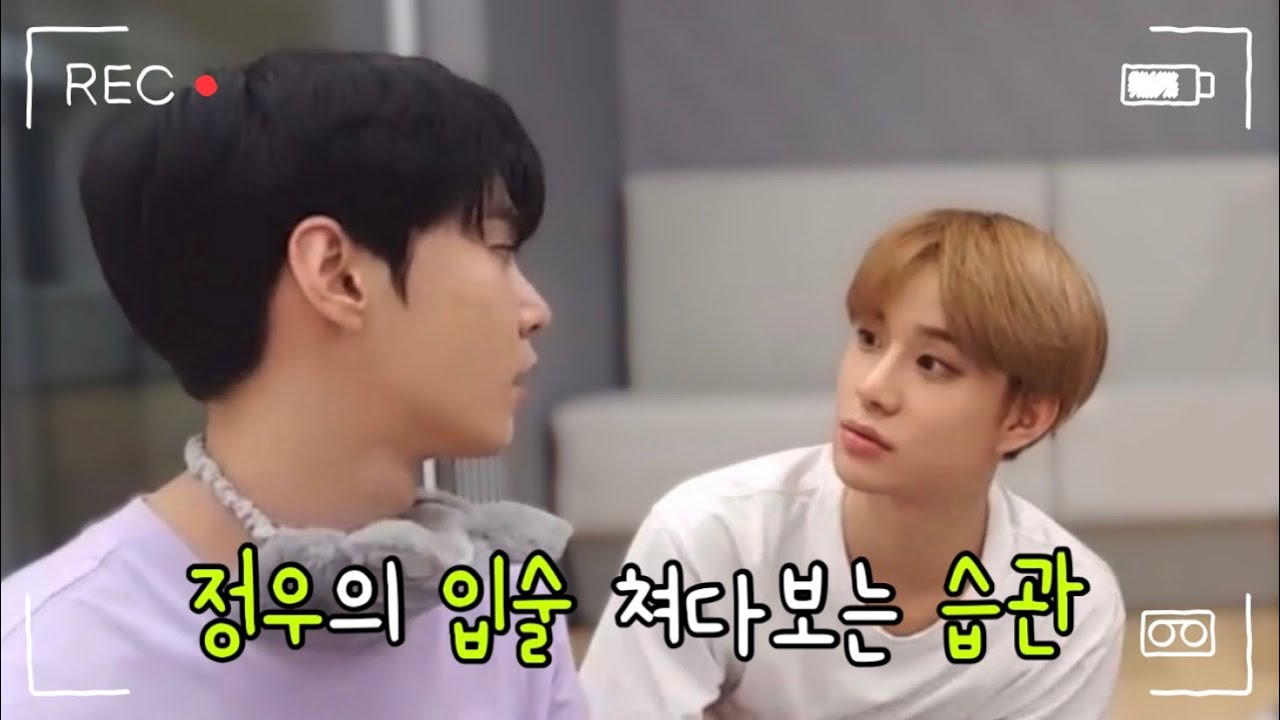 [NCT 정우] 정우의 입술 쳐다보는 습관