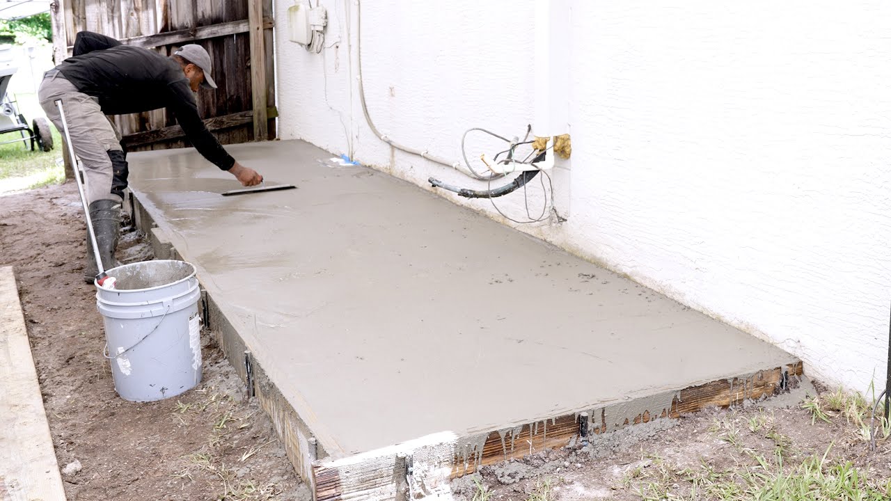 DIY Concrete slab - How to form and pour it yourself