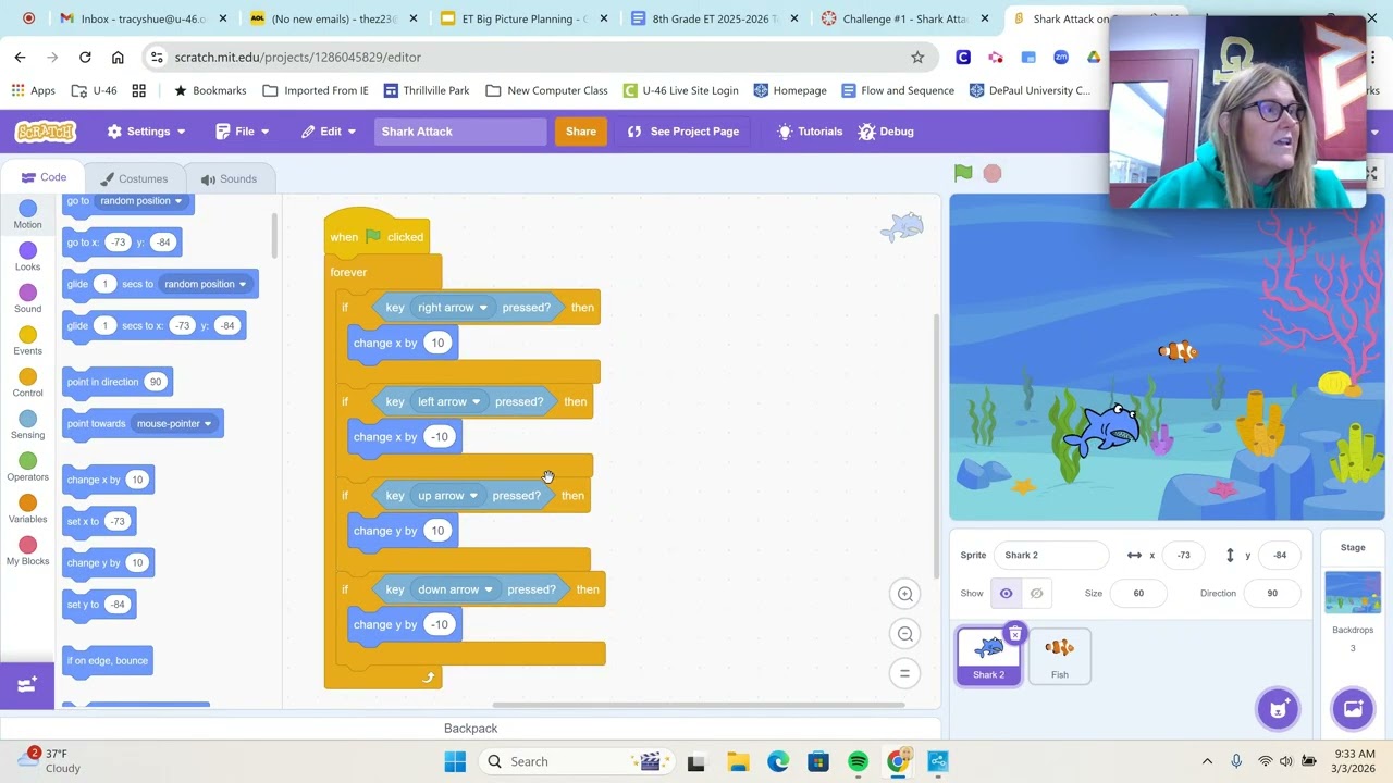 Coding Challenge #1 - Shark Attack