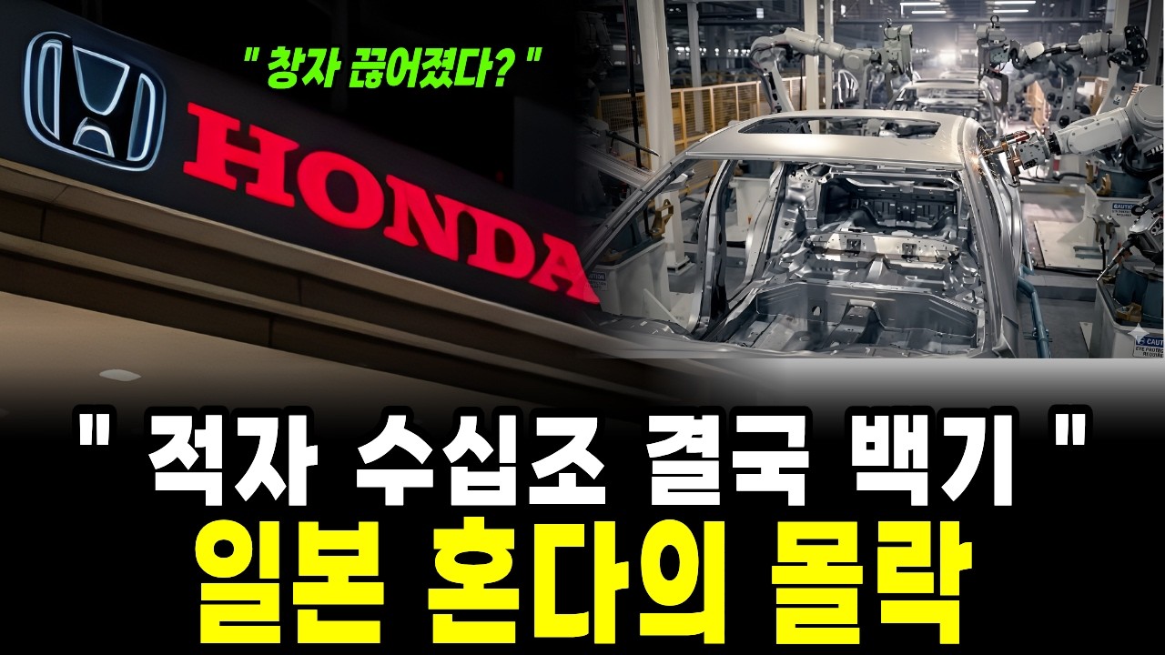 적자 수십조 결국 백기 든 혼다의 항복