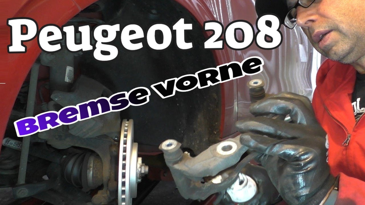 Bremsklötze und Scheiben wechseln - Vorderachse - Peugeot 208