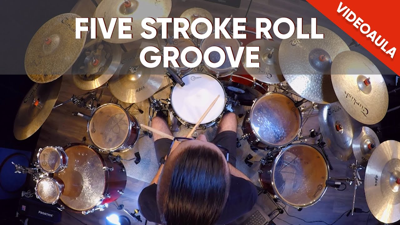VIDEOAULA | FIVE STROKE ROLL GROOVE | PEDRO TINELLO