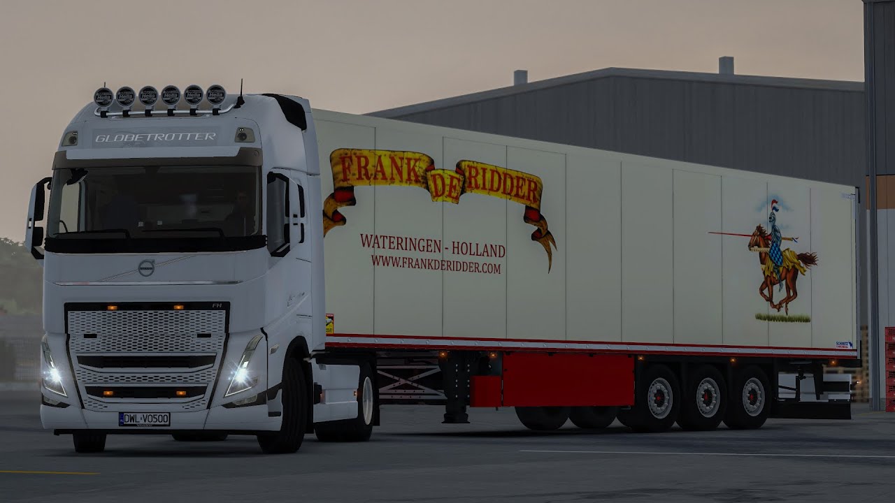 ETS2 1.54 Netherland🇳🇱 - Denmark🇩🇰 Realistic Night Driving VOLVO FH5 500