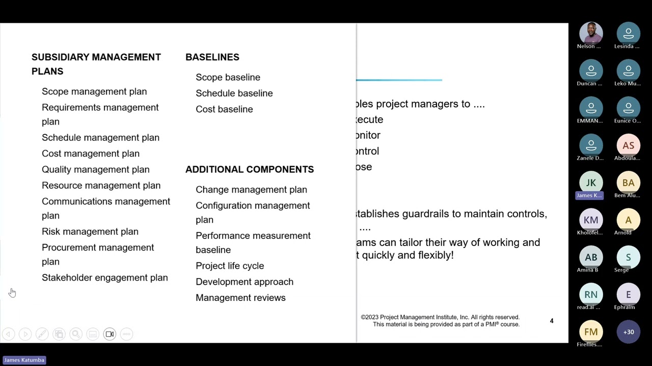 PMP Review – Planning, Project Closure & Compliance 20260120 170120UTC Meeting Recording