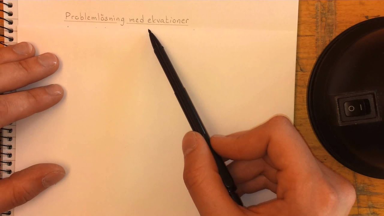 Ma1c Problemlösning med ekvationer