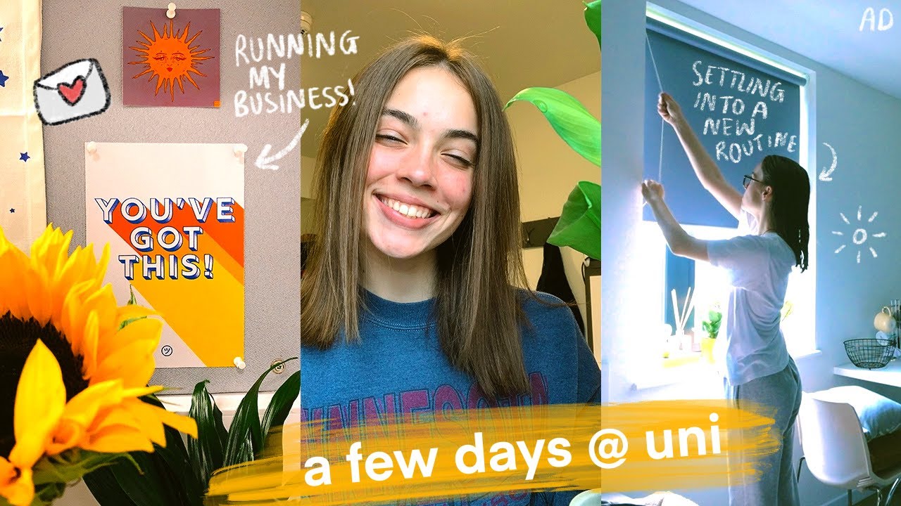 my first few days @ uni! 🏠💌  (running my business + settling in)