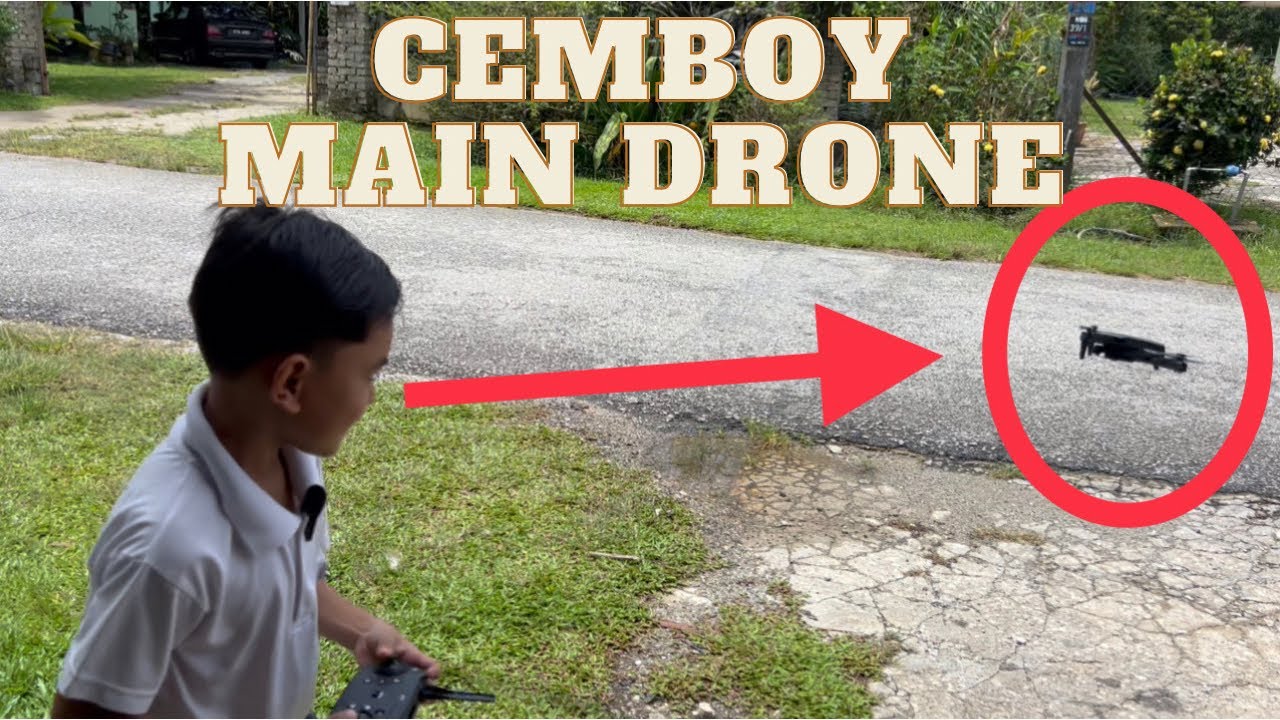Gaban dan cemboy main drone, letupkan mercun bola