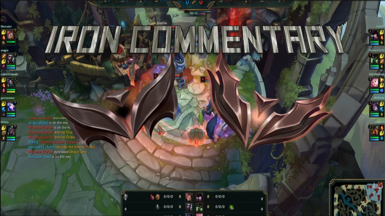 I did Esports Commentary on an Iron/Bronze game