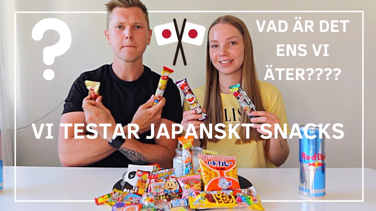 VI TESTAR JAPANSKT SNACKS | Luktar fisk! Vad är det vi äter egentligen!?