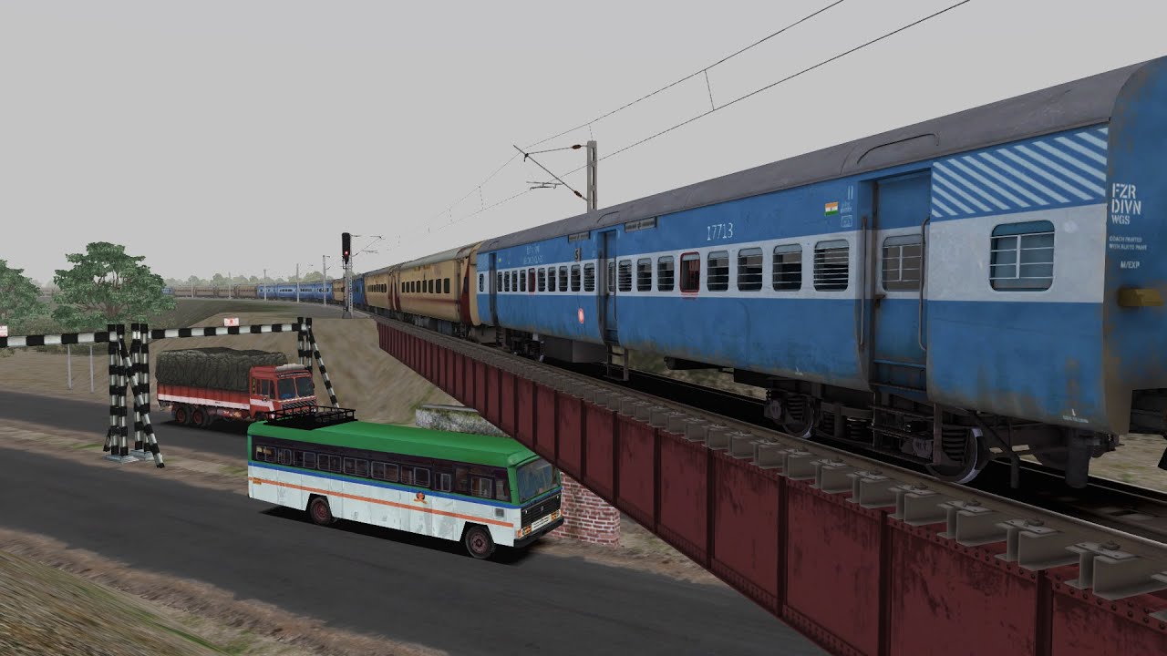 Ultra Realistic Railway Crossing | Rail Bridge Sound | New Route Railworks