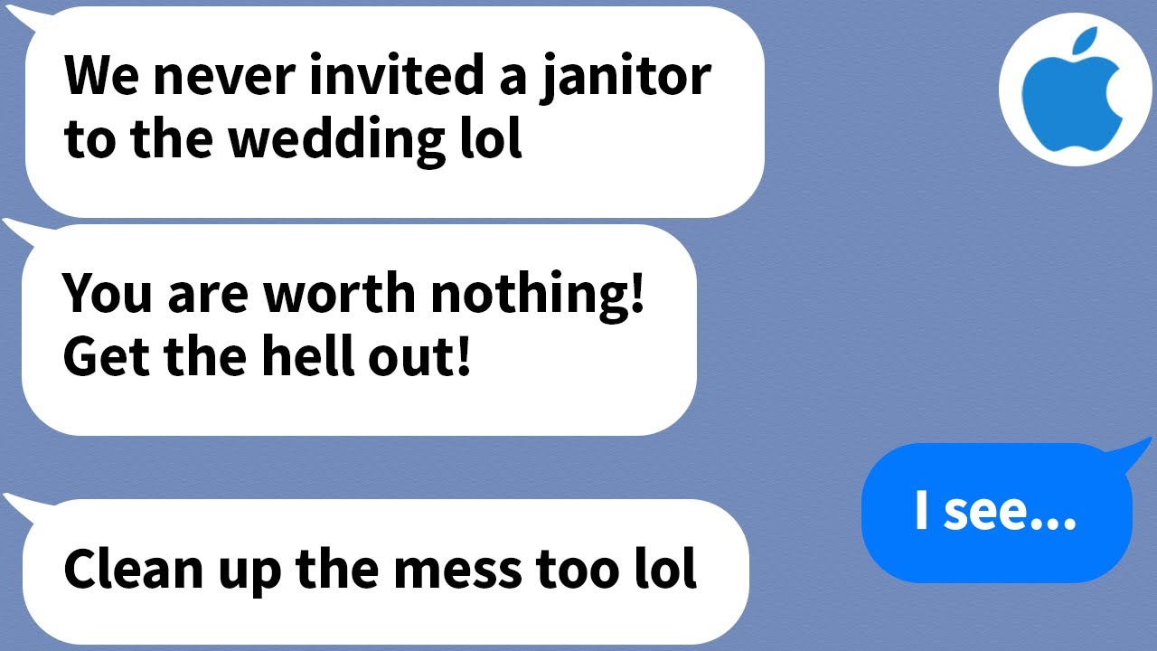 【Apple】 At a wedding, my sister-in-law mistook me—the company president—for a cleaning lady