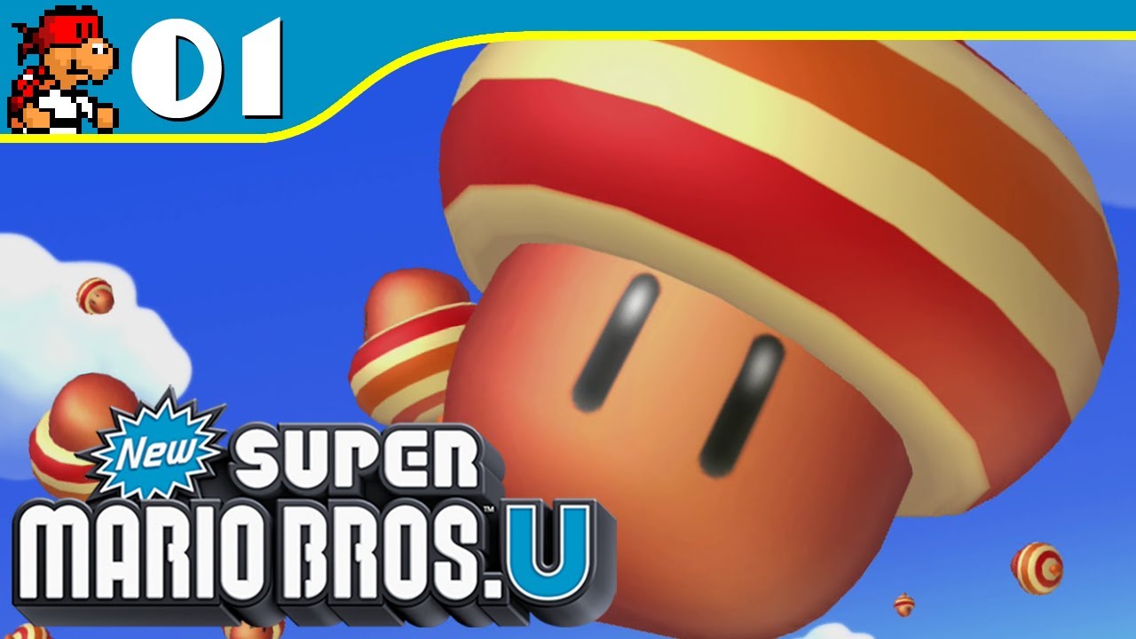 New Super Mario Bros. U - Acorn Plains-1: Acorn Plains Way (4 Player)