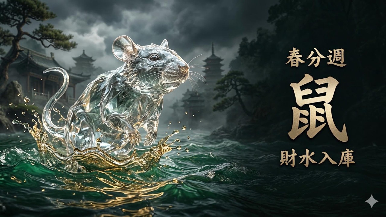 春分這週屬鼠人將迎來命局大洗牌，千萬別把能讓你翻身的殘局往外推，財水入庫就看這一次。